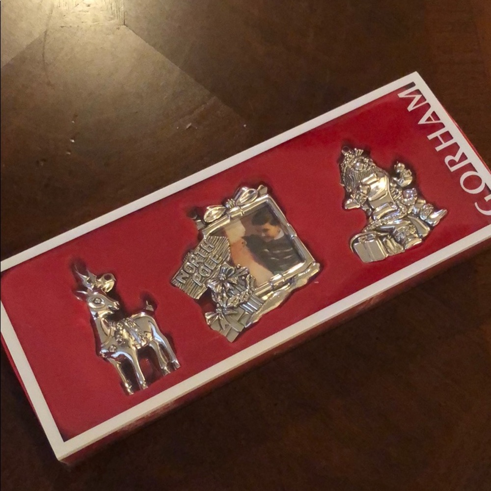 Gorham Set of 3 North Pole Ornaments